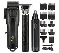 Taglia capelli senza fili per uomo, kit di toelettatura uomo ricaricabile USB, tosatore elettrico per capelli e barba, set rasoio elettrico uomo, ricaricabile USB, regalo ideale per le vacanze, capaci