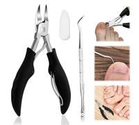 Taglia Cuticole Professionale, Tronchese Per Unghie Spesse Incarnite con Spingi Cuticole,Tronchese Unghie, Tronchesino Tagliaunghie Professinale, per Unghie Spesse e Dure Pedicure e Manicure Strumenti