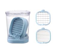 Taglia frutta e affettatrice 2 in 1 in acciaio inossidabile con contenitore per un ' efficiente preparazione della cucina e facile pulizia Affettatrice per frutta antiruggine