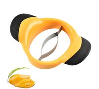 Taglia Mango,Affettatrice per Mango Leva Torsolo in Acciaio Inox Affetta & Rimuove il Nocciolo per Frutta Ananas,Pesca e Mele Utensile da Cucina 20x13,3x4,5 cm