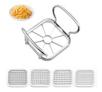 Taglia Patate Fritte, Taglierina per Verdure, 5 in 1 Taglia Mele in Acciaio Inossidabile Taglia Frutta Affetta Patate a Bastoncino Taglia Verdure Manuale, per DIY, frutta, patate, utensili da cucina