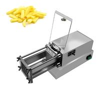 Taglia Patatine Fritte Elettrico, Taglia Patatine Elettrico Commerciale In Acciaio Inossidabile Con Lame Da 8/10 / 12 Mm, Taglia Patate Frutta Verdura Dadini Per Cucina Domestica Ristorante 8mm
