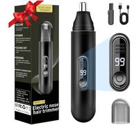 Taglia peli naso e orecchie ricaricabile LCD display, ultra silenzioso