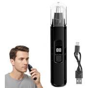 Taglia Peli Naso, Tagliapeli Naso e Orecchie Ricaricabile USB, LCD Display, Rasoio Orecchie e Naso per Uomini e Donne