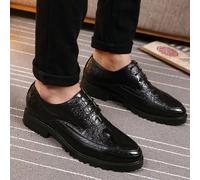 (Taglia Piccola) Scarpe eleganti da uomo per guida/pendolarismo, stile americano nuovo in pelle con lacci, versione coreana casual Oxford EUR38,EUR39,EUR40,EUR41,EUR42,EUR43,EUR44,EUR45,EUR46Colore un