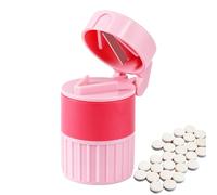 Taglia-pillole, taglia-pillole, taglia-compresse con contenitore per pillole, trita-polverizzatore 4 in 1, trita-pillole, affetta-compresse, trita-compresse e trita-pillole per piccole pillole