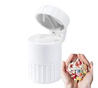 Taglia-pillole, taglia-pillole, taglia-compresse con contenitore per pillole, trita-polverizzatore 4 in 1, trita-pillole, affetta-compresse, trita-compresse e trita-pillole per piccole pillole