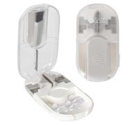 Taglia Pillole, Tagliapillole Di Precisione, Taglia E Dividi Pillole In 2 O 4, Taglia Pastiglie Medicine, Taglia Compresse Di Precisione, Per Spaccare E Portare Con Te Farmaco Quotidiano(Con Spazzola)