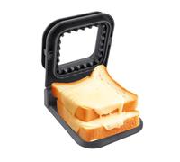 Taglia Sandwich Maker Stampo Formatore Per Pane E Alimenti Utensile | Stampo Taglia Tramezzini Casa, appartamento, ristorante, bancarella di strada, cucina, colazione, pranzo, f Nero