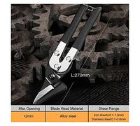 Taglia Tubi, Forbice di ferro da stiro di latta, cesoie in metallo taglio angolo di 45 gradi angolo pvc taglierina professionale industria professionale(Artillery)