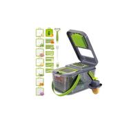 Taglia Verdure Multifunzione Manuale, Affetta E Taglia A Cubetti Con 16 Lame Intercambiabili In Acciaio Inox Per Aglio, Cipolla, Carote, Patate, Pomodori, Cetriolo, Zucchine, Mandolina Professionale.