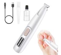 Taglia zampe elettrico, Taglia zampe per cani, Trimmer con luce a LED, Rasoio per animali impermeabile, Tagliacapelli ricaricabile, Rasoio di precisione per zampe ricaricabile con luci a LED per cani