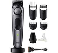 Tagliabarba Braun BeardTrimmer 7 BT7420 senza Fili 100min 40 Lunghezze 4 Pettini Impermeabile