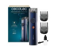 Cecotec Tagliabarba con Lame Giapponesi PrecisionCare Barber Pro. Acciaio Inox, Pettini Guida Regolabili (0,5-20mm) con Ruota Precisione, Batteria 90min, IPX7, Display