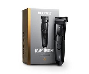 Tagliabarba di precisione MANSCAPED® The Beard Hedger®, rotella a 20 lame regolabili in lunghezza, lama in acciaio inossidabile per rifinire i peli del viso, tagliacapelli impermeabile senza fili