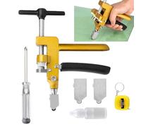 Tagliabisce per Ceramiche, 2 in 1 Taglio Manuale di Precisione, Taglierola Manuale per Piastrelle, per Progetti Artistici Arte Bottiglia Specchio Fai da Te Laboratorio Domestico