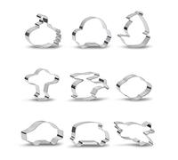 Tagliabiscotti 3D Set Veicolo Forme Cookie Cutters Materiale In Acciaio Inox