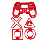 Tagliabiscotti a forma di controller e simboli Consolle di gioco game - Cookies cutter - Formina - Cutter per creare biscotti o decorazioni torte in pasta di zucchero.