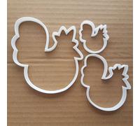 Tagliabiscotti A Forma Di Gallina Pollame Pulcino Fattoria Stencil Per Biscotti