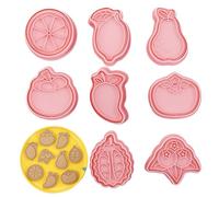 Tagliabiscotti Al Limone - Stamper Per Stampini Per Biscotti A Forma, Di Cartone Animato Emboss - Mangosteen Durian Limone Pera Mango Mirtillo Modello Forme Stampi Per Biscotti Per La Cottura Tagliabi