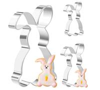 Tagliabiscotti coniglietto grande 12,8/8,5/5,5cm, tagliabiscotti coniglietto pasquale tagliabiscotti in acciaio inox tagliabiscotti pasquale coniglietto stampi per biscotti fai da te cottura bambini