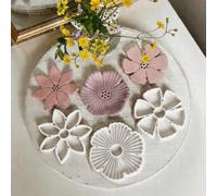 Tagliabiscotti in argilla a forma di grande fiore, stampo in argilla polimerica per decorazione di vasi e ornamenti, perfetto per decorazioni domestiche in stile rustico, bohémien e floreale, ideale p