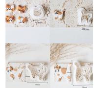 Tagliabiscotti in argilla polimerica a forma di gatto calico, 4 dimensioni, forme di testa di gatto e corpo intero per artigianato a tema animali domestici PLA