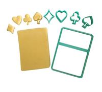 Tagliabiscotti.it - Carta da Poker con Simboli Cuore Quadri Fiori Picche - Cookies Cutter - Formina Stampo per decorazioni in pasta di zucchero o Frolla