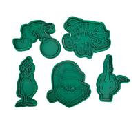 Tagliabiscotti.it - Il Grinch - Set Natale - cookies cutter - formina - Stampo per biscotti o decorazioni torte in pasta di zucchero (Set Completo)