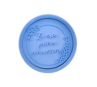 Tagliabiscotti.it - La mia prima Comunione con fiore - Comunione - Cookies Cutter - Formina per Biscotti e PDZ - Stampo + Cutter - Diametro 7,5cm