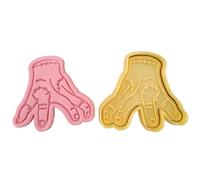 Tagliabiscotti.it - Mano - Compatibile Famiglia Addams Formina - Cookies Cutter Per Pasta di Zucchero o biscotti - Cake Design - Dimensione 8cm