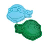 Tagliabiscotti.it - Tartarughe Ninja - Viso Raffaello - Cookies cutter - Formina - Stampo per biscotti o decorazioni torte in pasta di zucchero - 8,5cm x 6cm x 1,2cm