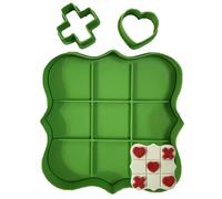 Tagliabiscotti.it - Tic Tac Toe a tema amore San Valentino - Cookies cutter - Tagliabiscotti ideali per realizzare biscotti o decorazioni torte in pasta di zucchero - Misura 10cm x 10cm x 1,2cm.