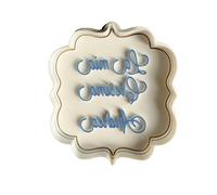 Tagliabiscotti personalizzato "La mia Cresima" con CUTTER selezionabile E NOME PERSONALIZZATO - Religione Sacramento - Cookies cutter - - 8cm