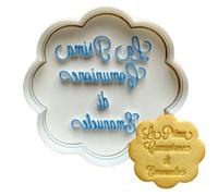 Tagliabiscotti personalizzato "La mia Prima Comunione" con CUTTER selezionabile E NOME PERSONALIZZATO - Religione Sacramento - Cookies cutter - - 8cm
