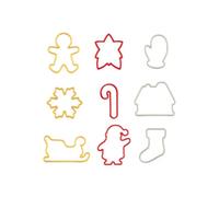 TAGLIABISCOTTI SET NATALIZIO 9 PEZZI 8/8,5 CM FORMINE TAGLIA BISCOTTI NATALE