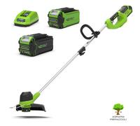 TAGLIABORDI A BATTERIA 40V GREENWORKS G40LT CORPO MACCHINA O KIT BATTERIA 2/4 Ah
