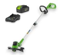 Tagliabordi a batteria 48V con kit caricatore e batteria asta telescopica e testa regolabile GREENWORKS G48LT30