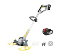 Tagliabordi A Batteria, Tagliaerba Elettrico Con Ruota, Decespugliatore E Motore Da 18000 Giri/min Senza Sforzo Per I Lavori Di Taglio In Giardino(1 battery)