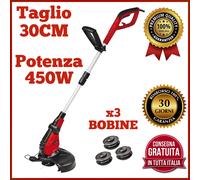 Tagliabordi Elettrico 450W Decespugliatore per giardino taglia erba 30cm con fil