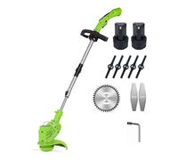 Tagliabordi Elettrico A Batteria Da 800 W Pieghevole 18000PRM, Tagliaerba, Sarchiatore, Tosaerba, Strumento Da Giardino Regolabile Potatura Efficiente(With 2XBattery)