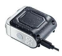 Tagliabordi Elettrico | Dimensioni Compatte Ricaricabile USB Doppio Anello - Rasoio Elettrico a Secco e Bagnato per Viaggio Casa Hotel
