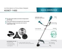 "Tagliabordi Elettrico e Decespugliatore KS BCT-1400"