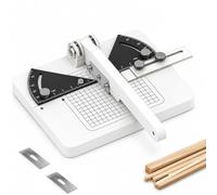 Tagliabordi Manuale Per Modellismo, Macchina Per Tagliare Listelli Di Legno Per Scafi Di Navi Con 2 Lame Di Ricambio, Angolo Regolabile Da 0 A 45°, Spessore Lama 0.23 Mm, Strumento Per La Costruzione