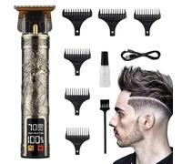 Tagliabordi Per Barba Uomini,Kit Tagliabarba E Rasapera Per Uomo Con Accessori - Kit Toelettura Senza Fili Per Padri Figli Barbieri E Ragazzi