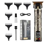 Tagliabordi Per Barba Uomini, Macchinetta Per Barba E Capelli Con Pettini Guida, Kit Toelettura Senza Fili Per Padri Figli Barbieri E Ragazzi