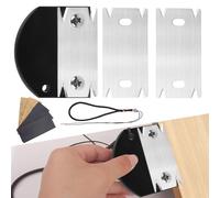 Tagliabordi per Legno Manuale Rifinitore Bordi Compatto con 6 Carta Abrasiva 2 Lame di Ricambio Pialla Portatile Multiuso per Falegnameria,Bordatrice Manuale per Impiallacciatura, Mobili, Pavimenti