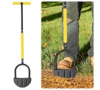 Tagliabordi per Prato Manuale, 108CM Estrattore per Erbacce a Stelo Lungo per Bordi Prato, Bordatrice per Prato a Mezza Luna con Impugnatura a T, per Bordi a Manico Lungo, Erba, Marciapiedi e Vialetti