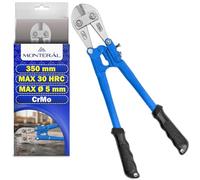 Tagliabulloni 350 mm per Barre e Fili in Acciaio con Max Ø 5 mm Max 30 HRC | Troncabulloni Realizzato in Acciaio Legato al Cromo Molibdeno - MONTERAL
