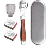 Tagliacalli Piedi Professionale, Kit per Pedicure Raschietto con 20 lame, Raspa per la Cura dei Piedi Rimuove Pelle Morta